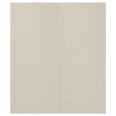 HAVSTORP Puerta gabinete bajo esquina, 2pz, beige, 13x30 "