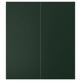 HAVSTORP Puerta gabinete bajo esquina, 2pz, verde oscuro, 13x30 "