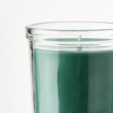 HEDERSAM Vela perfumada recipiente de vidrio, Hierba fresca/verde claro, 40 hr