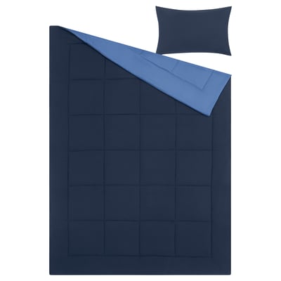 HEDFRYLE Juego de edredón, azul, Twin/Twin extra largo