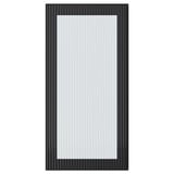 HEJSTA Puerta de vidrio, antracita/vidrio acanalado, 15x30 "
