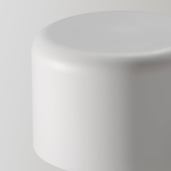 HELTUSS Pomos de remate, 1 par, blanco