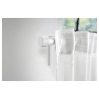 HELTUSS Pomos de remate, 1 par, blanco