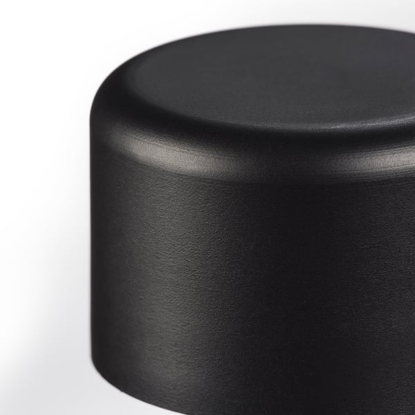 HELTUSS Pomos de remate, 1 par, negro