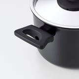HEMLAGAD Batería de cocina, 6 piezas, negro