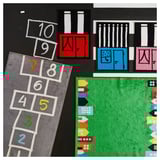 HEMMAHOS Alfombra, gris, 39 3/8x63 "