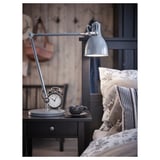 HEMNES Base de cama, negro-marrón/Lönset, Tamaño queen