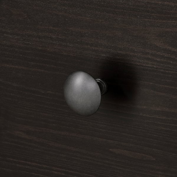 HEMNES Combinación de almacenaje para TV, negro-marrón, 96 1/2x77 1/2 "