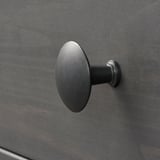 HEMNES Cómoda de 3 cajones, gris oscuro teñido, 22 7/8x31 1/8 "