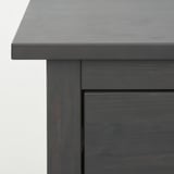 HEMNES Gavetero de 3 cajones, gris oscuro teñido, 22 7/8x31 1/8 "