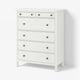 HEMNES Gavetero de 6 cajones, teñido en blanco, 42 1/2x51 5/8 "