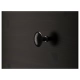 HEMNES Gavetero de 8 cajones, negro-marrón, 63x37 3/4 "