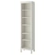 HEMNES Librero, teñido en blanco, 19 1/4x77 1/2 "