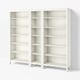 HEMNES Librero, teñido en blanco, 90 1/8x77 1/2 "
