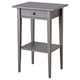 Opción: HEMNES Mesa de noche, gris oscuro teñido, 18 1/8x13 3/4 "