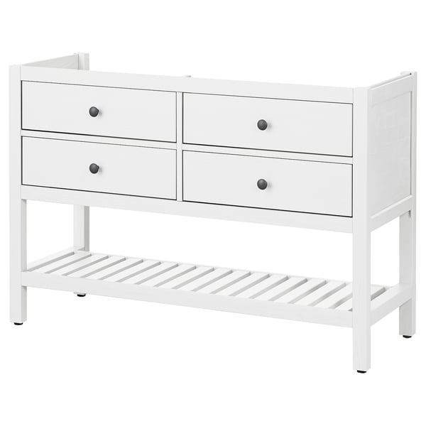 HEMNES Mueble para baño+4cajones, blanco, 48 "