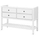 HEMNES Mueble para baño+4cajones, blanco, 48 "