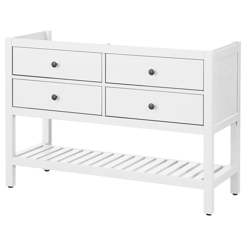 HEMNES Mueble para baño+4cajones, blanco, 48 "