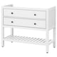 Opción: HEMNES Mueble para baño abierto+2 cajones, blanco, 36 "