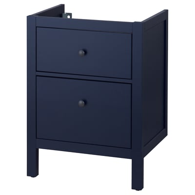 HEMNES Mueble para baño+cajones, azul, 24x32 3/8 "