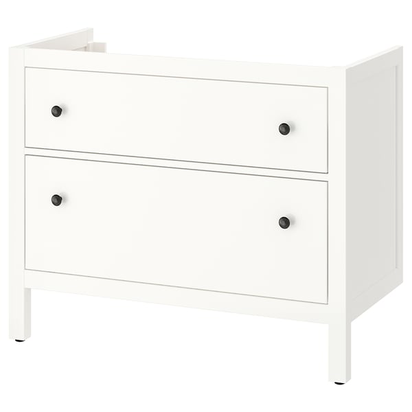 HEMNES Mueble para baño+cajones, blanco, 36x32 3/8 "