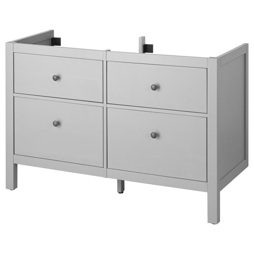 HEMNES Mueble para baño+cajones, gris, 48x32 3/8 "