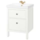 HEMNES / ORRSJÖN Tocador de baño+cajones, blanco, 25x21 3/4x34 7/8 "