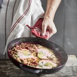 HILDEGUN Guante para cocina, rojo, 7x7 "