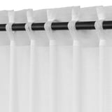 HILJA Cortinas, 1 par, blanco/+cinta de fruncir, 57x84 "