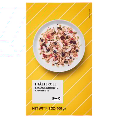 HJÄLTEROLL Granola, +nueces/+bayas secas, 14 oz