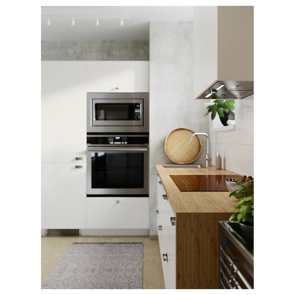 HOLMARED Encimera de cocina, bambú/chapa, 74x1 1/8 "