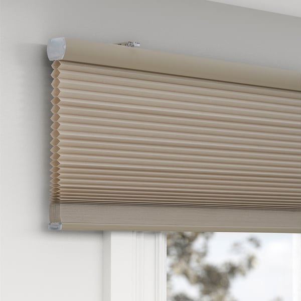 HOPPVALS Persiana celular, beige, 38x64 "