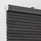 HOPPVALS Persiana celular opaca, gris, 30x64 "