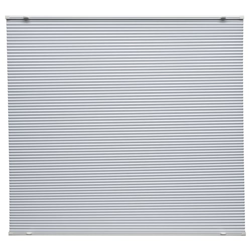 HORNVALLMO Persiana plisada opaca, blanco/de arriba abajo de abajo arriba, 34x51 ¼ "