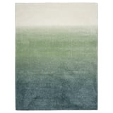 HOTELLRUM Alfombra, pelo largo, azul/verde blanco, 7 ' 10 "x9 ' 10 "