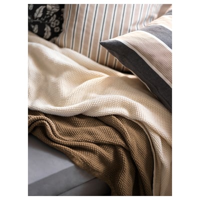 HUMLEMOTT Manta, beige dorado, 51x67 "