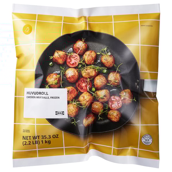 HUVUDROLL Albóndigas de pollo, congelado, 2 lb 3 oz