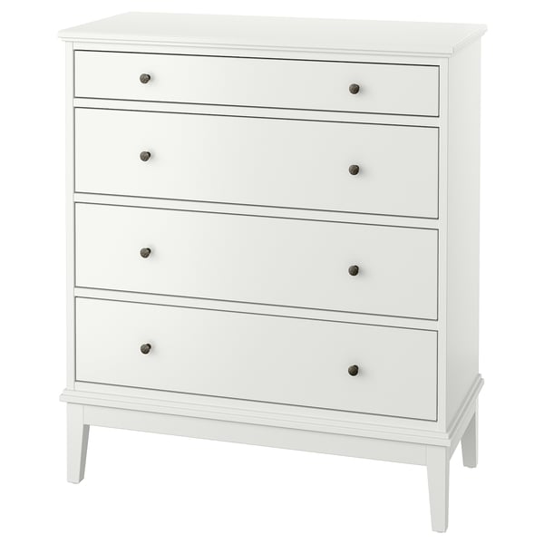 IDANÄS Cómoda de 4 cajones, blanco, 41x19 5/8x46 1/2 "