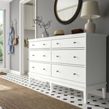 IDANÄS Gavetero de 6 cajones, blanco, 63 3/4x19 5/8x37 3/8 "