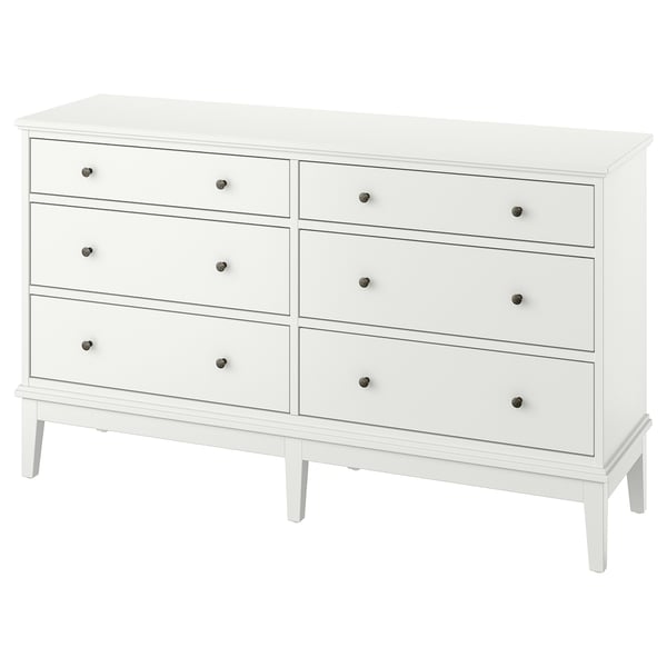 IDANÄS Gavetero de 6 cajones, blanco, 63 3/4x19 5/8x37 3/8 "