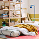 IKEA PS 2026 Silla cama, Skiftebo gris-beige claro