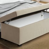 INNDYR Banco con almacenaje, Nordvalla beige/negro