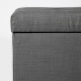 INNDYR Banco con almacenaje, Nordvalla gris oscuro/negro