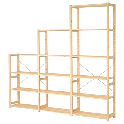 IVAR 3 secciones/estantes, pino, 102x11 3/4x89 "