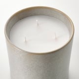 JÄMNMOD Vela perf recipiente cerámica+tapa, Guisantes de olor/morado, 60 hr