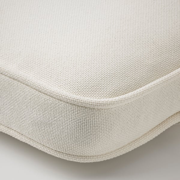 JÄRPÖN/DUVHOLMEN Cojín respaldo/asiento, exterior, blanco, 45 5/8x17 3/4 "