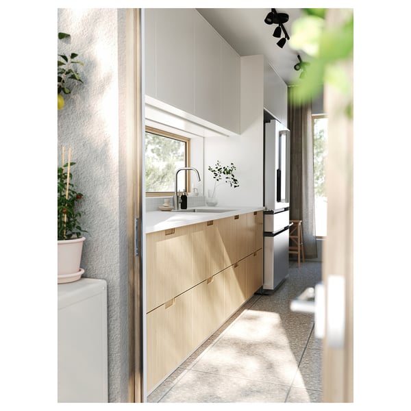 JÄRSTORP Encimera de cocina, blanco/laminado, 74x1 1/8 "