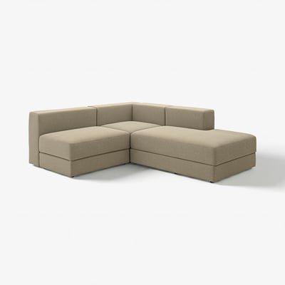 JÄTTEBO Sofá mod esquina 2.5 plz+chaise lng, derecha/Johanneshov marrón-beige