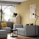 JÄTTEBO Sofá modular, 2 plazas, Tonerud gris
