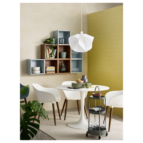 JUTTERSBO Carrito, gris-verde, 14 1/8x14 1/8 "
